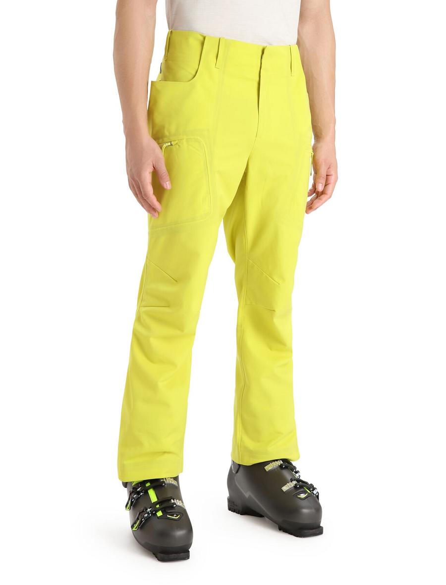 Pantalon Icebreaker Shell+™ Merino Homme Jaune | FR 1112CTVE